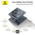 Baseus QPow2 20000mAh Digital Display Fast Charge Power Bank 30W With Built-in Dual Type-C Cable - Black